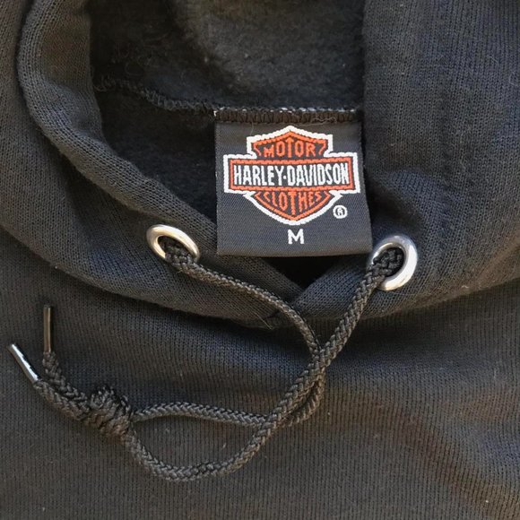 Vintage Harley Davidson Sleeveless Hoodie - Picture 4 of 4